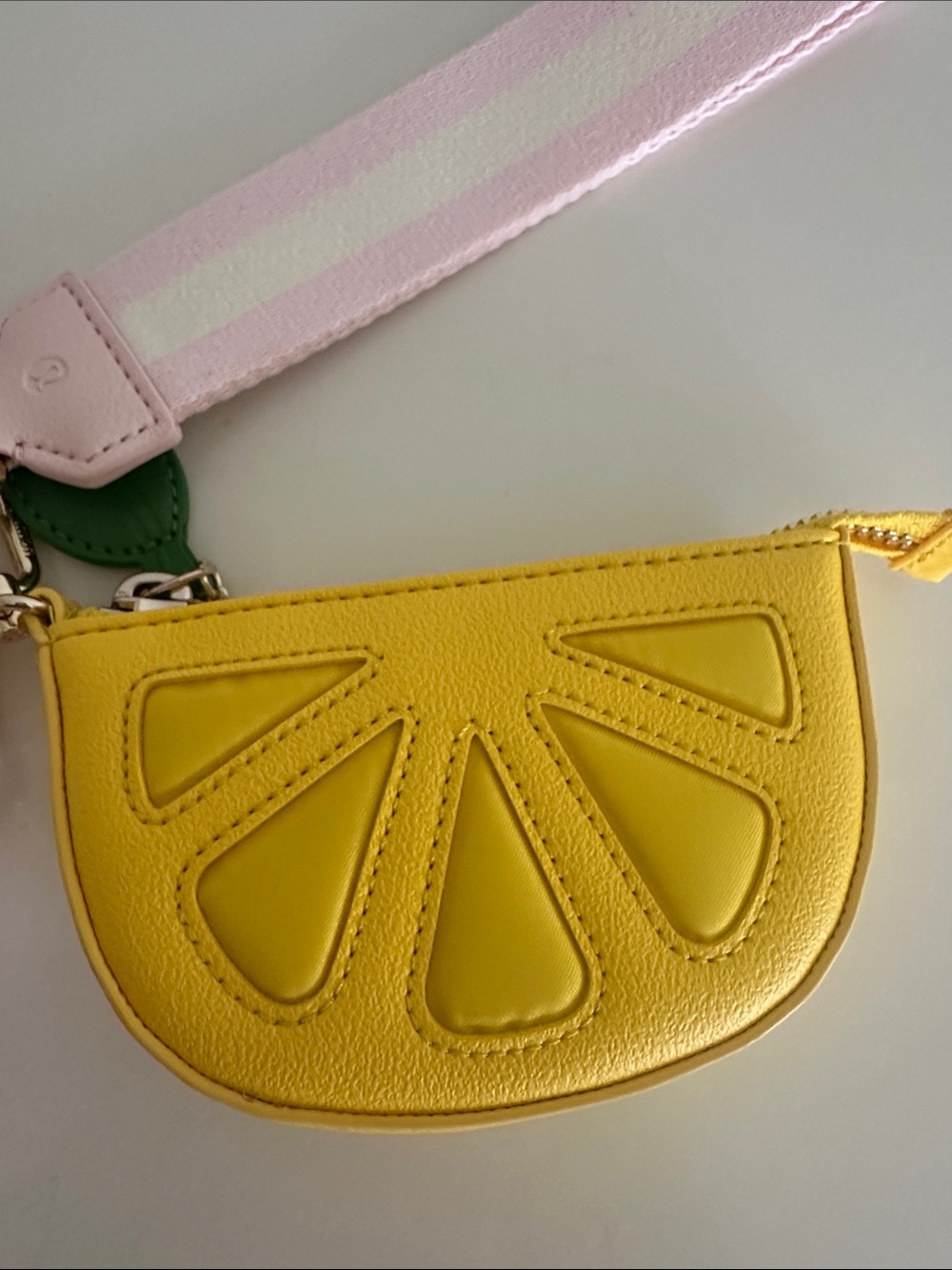 lululemon athletica Pink Card Pouch with Yellow Citrus Coin Purse and Pink Strap - Picture 5 of 7